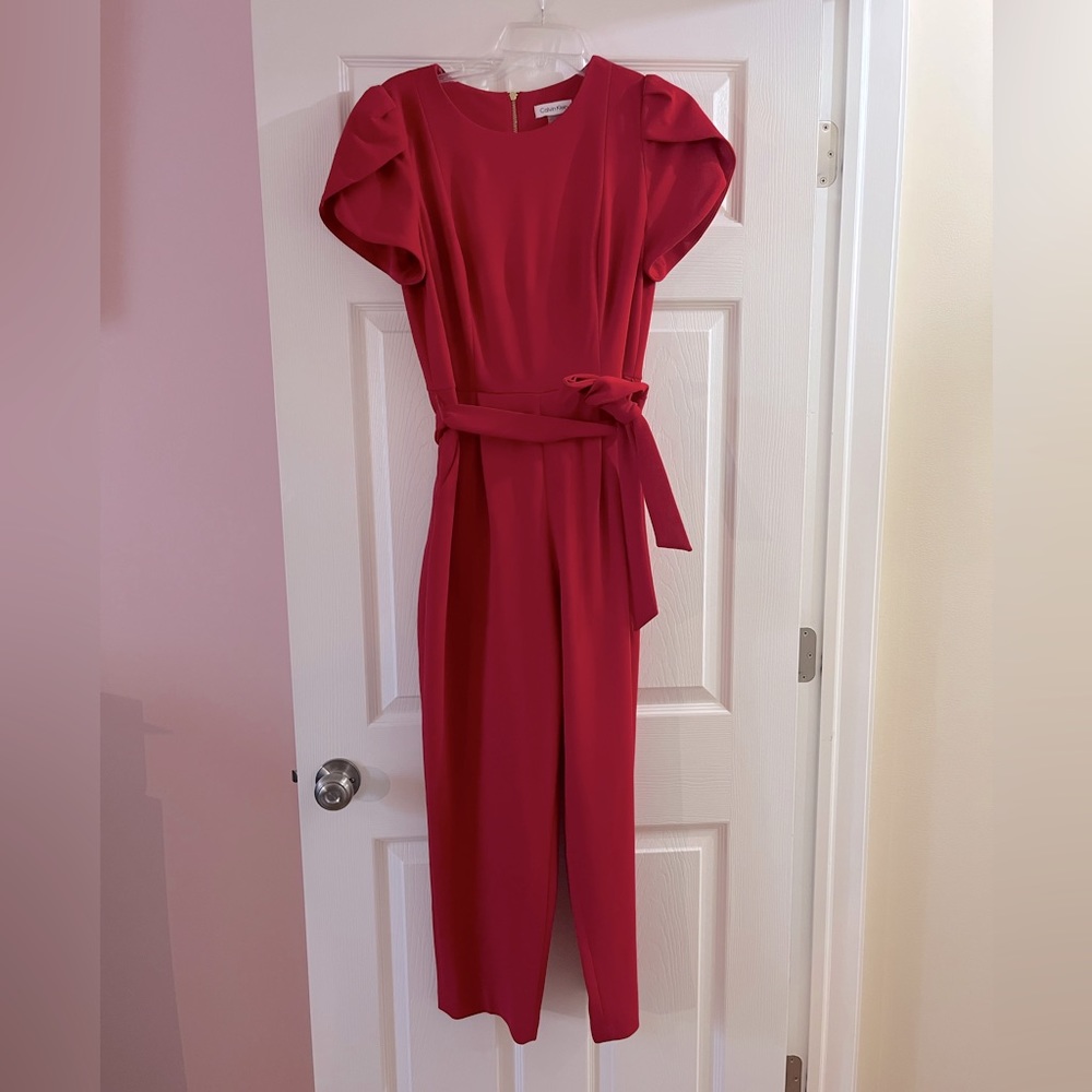Calvin Klein Red Jumpsuit